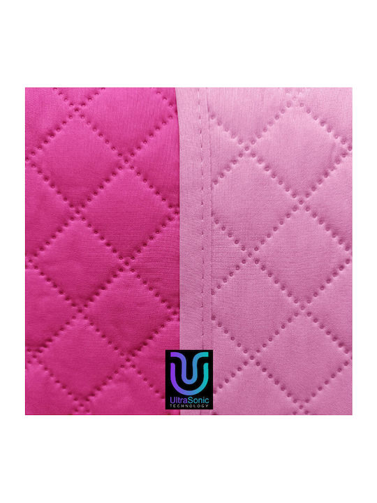 Go Smart Home Κουβερλί Υπέρδιπλο Microfiber Φούξια-ροζ 220x250cm