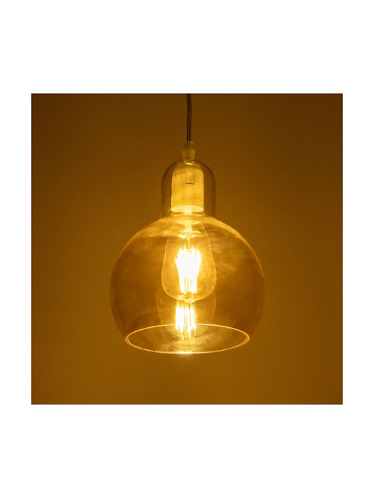 GloboStar Lucrezia Pendant Light Honey with Socket E27 18x18x24cm