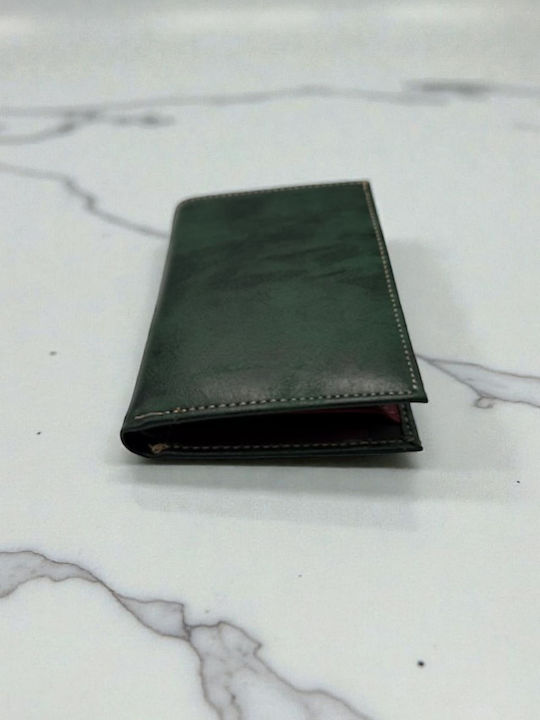 Leather Men's Wallet Classic Green