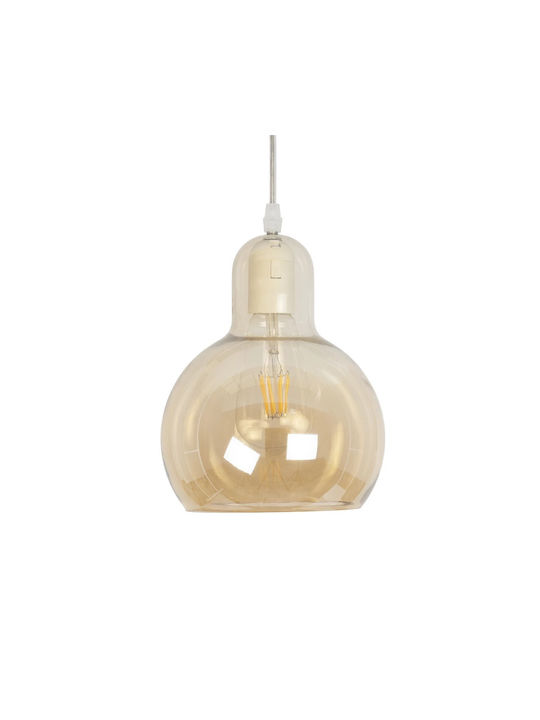 GloboStar Lucrezia Pendant Light Honey with Socket E27 18x18x24cm