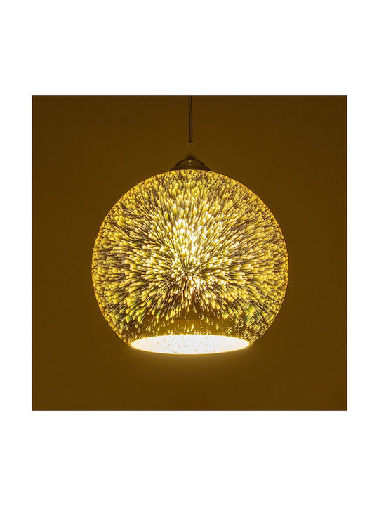GloboStar Saturn Pendant Light Multicolour with Socket E27 25x25x22cm