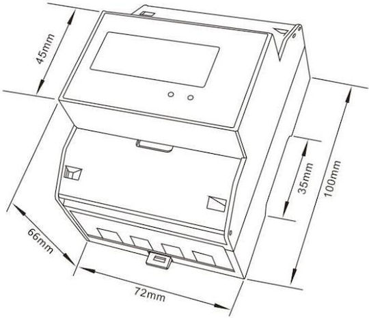 Eastron Eastron Digital Electric Panel Meter Rail Three-phase 62029