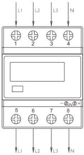 Eastron Eastron Digital Electric Panel Meter Rail Three-phase 62029