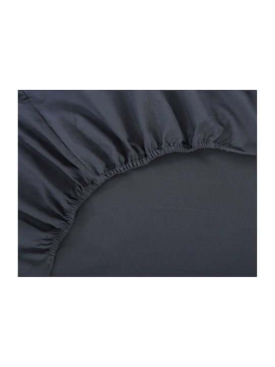 Silk Fashion Sheet Semi Double with Elastic 125x200+35cm. Turbulence