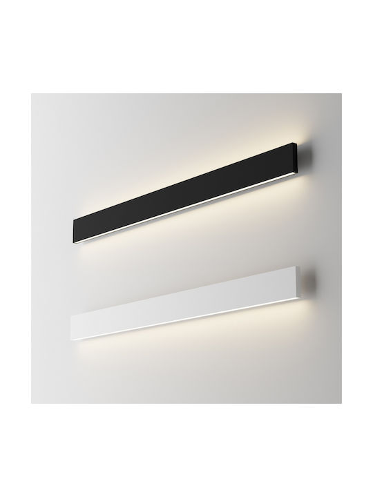 Ideal Lux Steel Lamp Wall with Integrated LED and Natural White Light 120.3x4x9.4cm