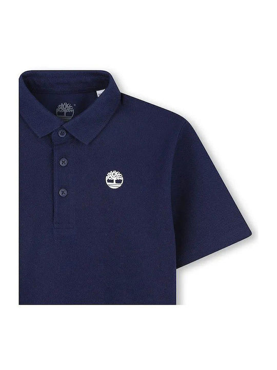 Kinderpolo Kurzarm Blau