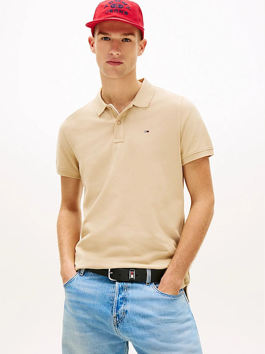 TJM Polo Short Sleeve Beige Men's Blouse