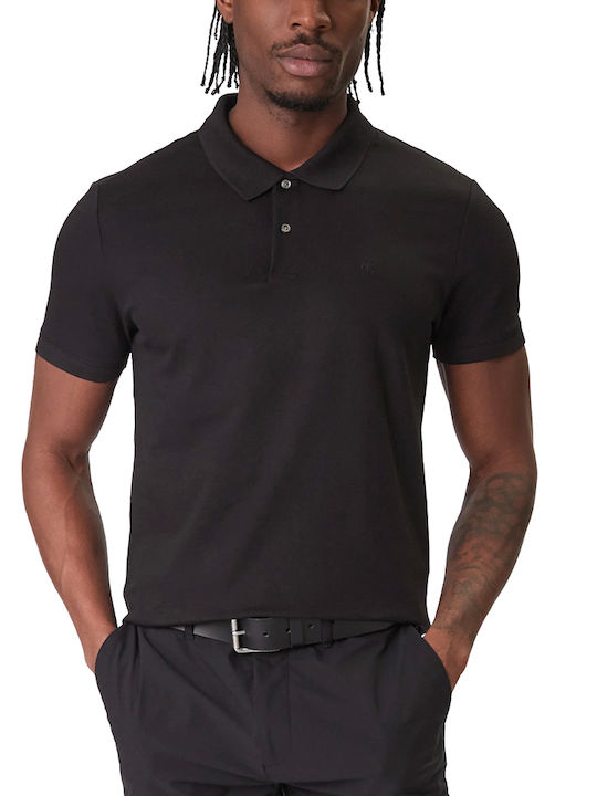 Polo Herrenbluse Kurzarm Schwarze