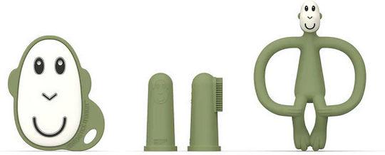 Matchstick Monkey Teething Ring BPA Free Silicone for 3 Months+ 3 Pieces