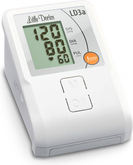 Little Doctor Ld 3a Tensiometru Electronic de Braț cu Adaptor Inclus Ecran Lcd Memorie 90 Valori Alb