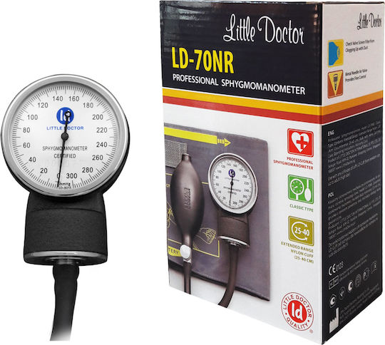 Little Doctor Ld 70nr Tensiometru Mecanic Profesional Manșetă Mare 25 40 Cm Fără Stetoscop Manometru Metalic