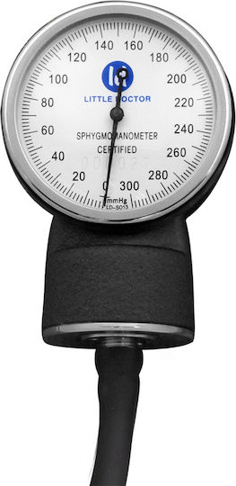 Little Doctor Ld 70 Tensiometru Mecanic Profesional Manometru Metalic Mansetă Dimensiune 25 36 Cm Inel Fixare Metalic Fără Stetoscop Negru Gri