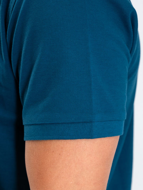 Polo Short Sleeve Blouse Petrol Blue