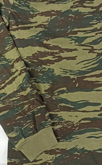 Join Army1000 Μπλούζα Φούτερ Παραλλαγής Φλις Πράσινο