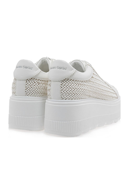 Sneakers White Knitted