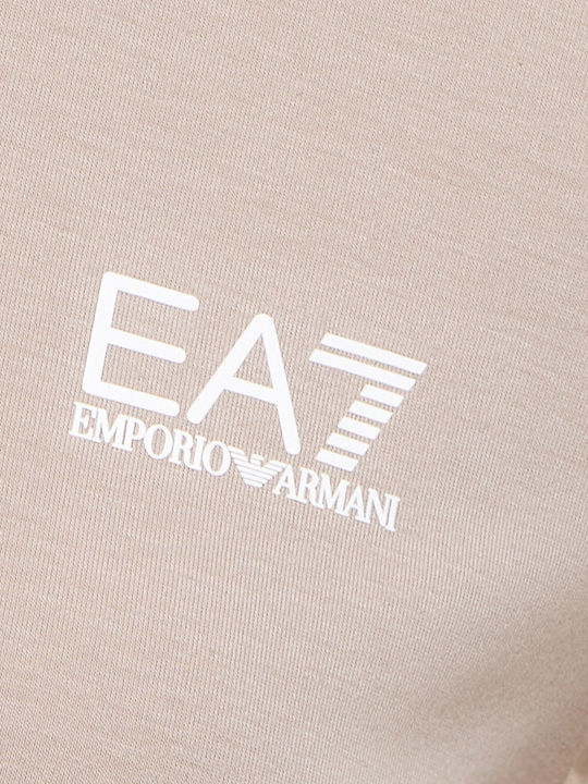 Γυναικείο T-shirt Ριγέ Μπεζ