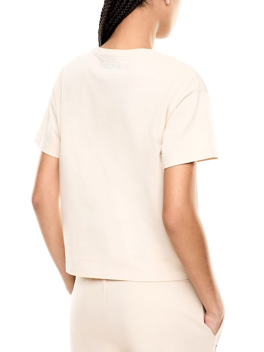 Emporio Armani T-Shirt Καφέ-μπεζ