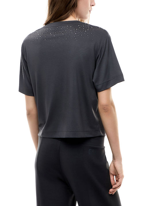 Emporio Armani Bluza Damă Tricou Antracit Emporio Armani Bluza Damă Tricou Antracit