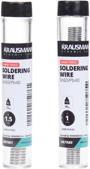 Krausmann 1.5mm Soldering Wire Sn60 Pb40 H07981