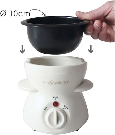 Scrap Cooking Electric Fondue Pot for 11 Persons Brown