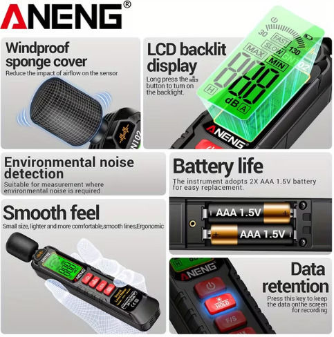 Aneng GN102 Мерач на децибели