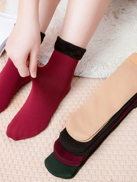 Women's Socks Burgundy Women's Socks Burgundy