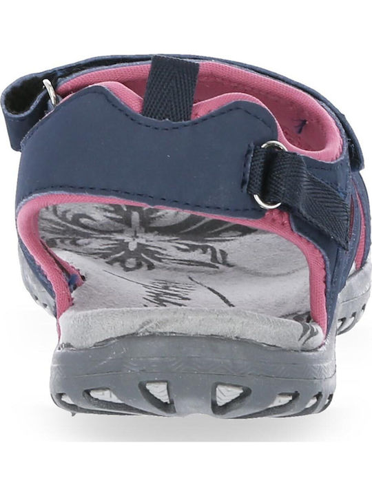 Flache Sandalen für Damen in Blau Farbe