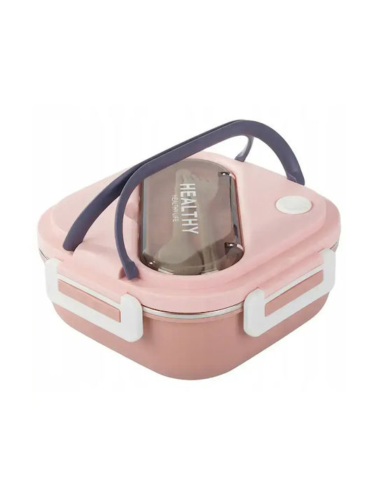 Verk Group Cutie pentru Mâncare Inox Roz 1000ml 1buc