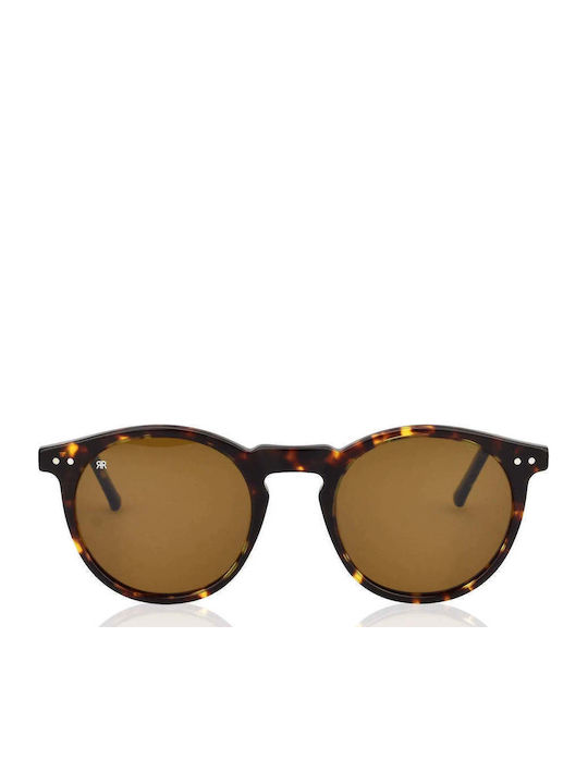 Red Raven Athene Unisex Sunglasses with Brown Frame and Red Polarized Lens