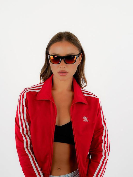 Red Raven Velocity Unisex Γυαλιά Ηλίου με Μαύρο Σκελετό και Κόκκινο Φακό 48953112592718
