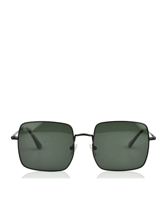 Red Raven Venomous Women's Sunglasses with Black Frame and Green Polarized Lenses