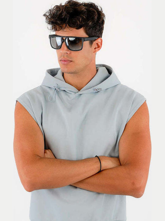 Red Raven Maverick Unisex Sunglasses with Black Frame and Silver Mirror Lens 48953112330574
