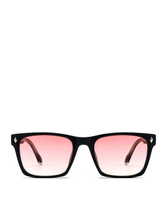 Red Raven Avenir Unisex Sunglasses with Black Frame and Red Lens