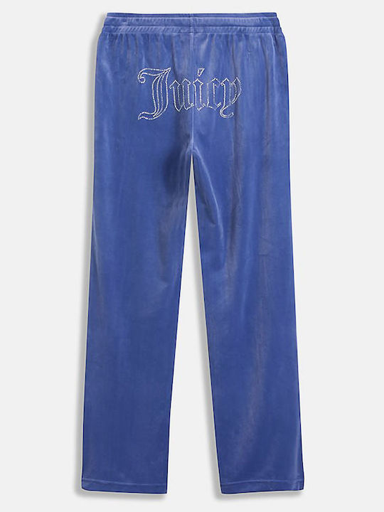 Tina Jogginghose Samt Grey Blue