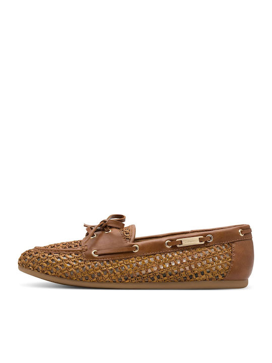 Women's Loafers in Tabac Brown Color