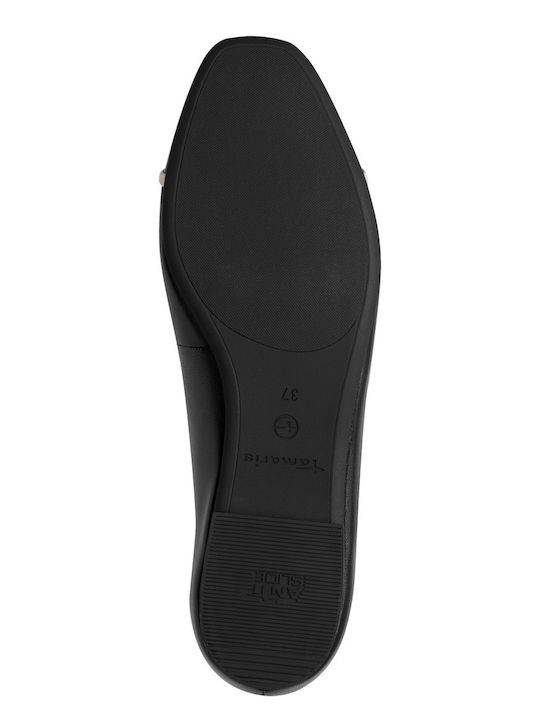 Leather Ballerinas Black