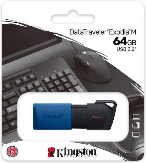 Kingston 64GB USB 3.2 Stick Albastru