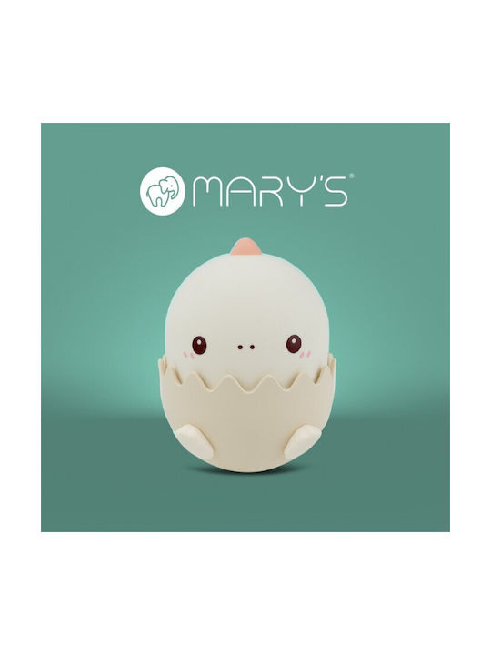 Mary's Mary's Nursery Night Light LED Baby Dino Battery Pink Warm