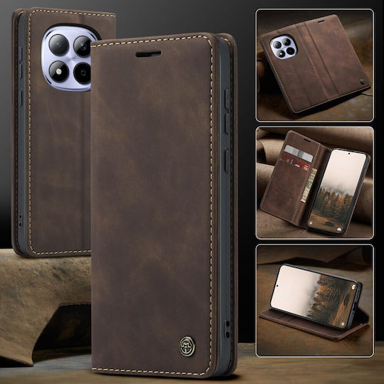 Caseme 013 Retro Книга Кожен / Изкуствена Кожа Кафяв (Redmi Note 15 Pro 5G)