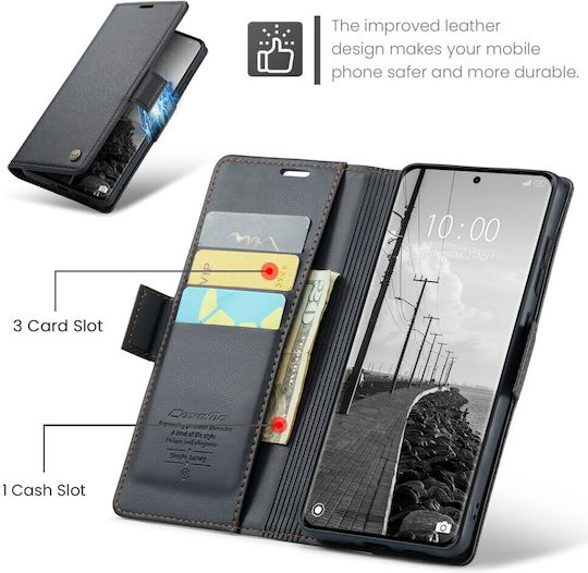 Caseme 023 Luminus Wallet Μαύρο (Redmi Note 15)