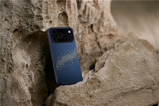 Pitaka Proguard Back Cover Aramid Fiber Silicone 1mm Blue for iPhone 17 Pro