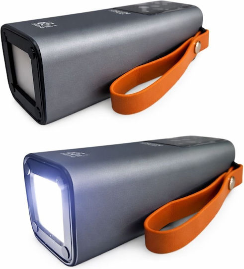 Green Lyca Power Bank 20000mAh 65W με Θύρα USB-A και Θύρα USB-C Ασημί