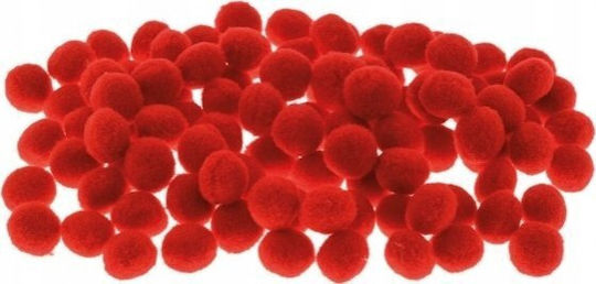 Brewis Пом Пом Pom20 1см Червени 100 Бройки