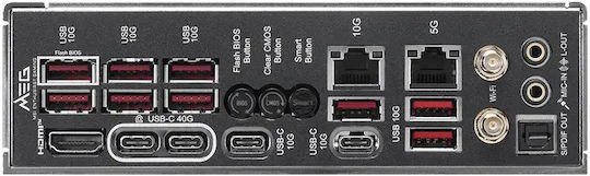 MSI MEG X870E ACE MAX Wi-Fi Motherboard ATX με AMD AM5 Socket 7E85-001R