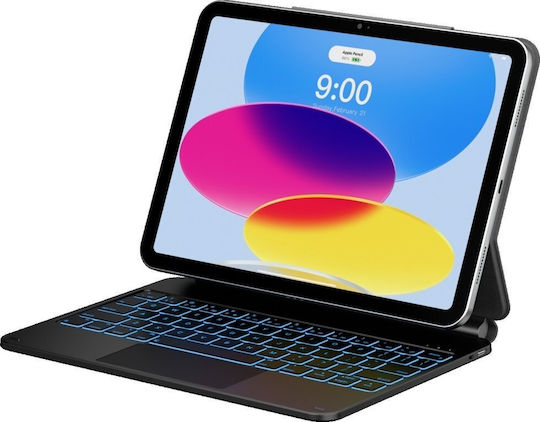 Typecase Klappdeckel Robust mit Tastatur Schware (iPad 11 A16 2025, iPad 10,9 2022)