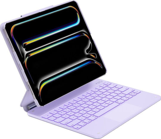 Typecase Case Edge + Tastatur iPad Air 13 2024/2025 Hell Lila Kb206-129-e-lpulch-lpu-b-us-v5