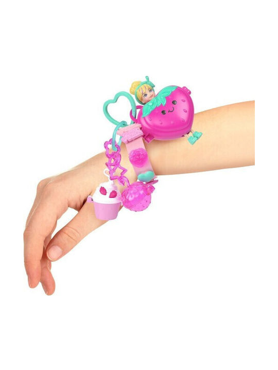 Mattel Polly Pocket Doll Accessories Keychain Large Pack 2 Designs Bracelet Style Kit St Jkr53