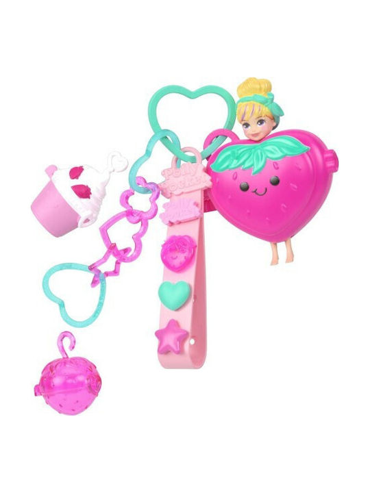Mattel Polly Pocket Doll Accessories Keychain Large Pack 2 Designs Bracelet Style Kit St Jkr53