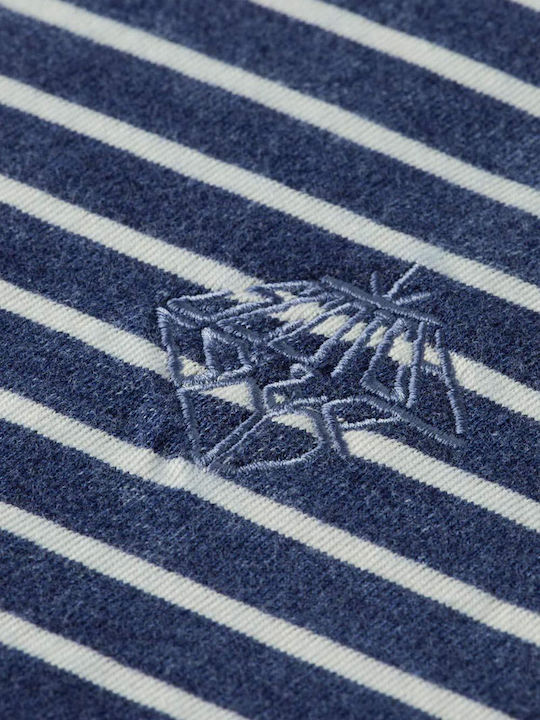 Women's T-shirt Striped Indigo, Sand