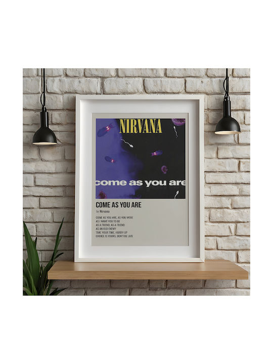 Music Poster Come As You Are Nirvana Ms579 30cm X 40cm